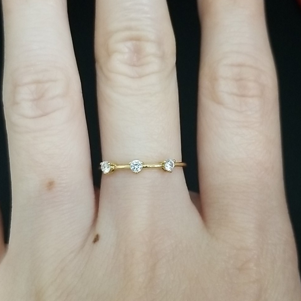 Dainty Fireball Stack Ring - image 4